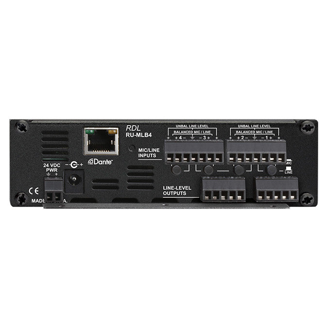 RDL RU-MLB2 Mic/Line Bi-Directional Network Interface