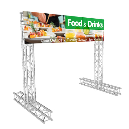 ProX KT-SQ8X8DISPLAY 8x8' K-Truss Aluminum Outdoor Banner Display System