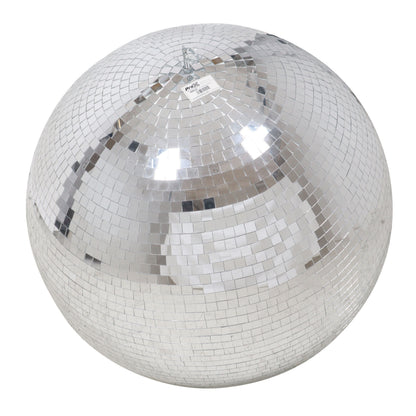 ProX Mirror Disco Ball with Hanging Ring Glass Tile Sphere | 30 in