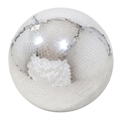 ProX Mirror Disco Ball with Hanging Ring Glass Tile Sphere | 30 in
