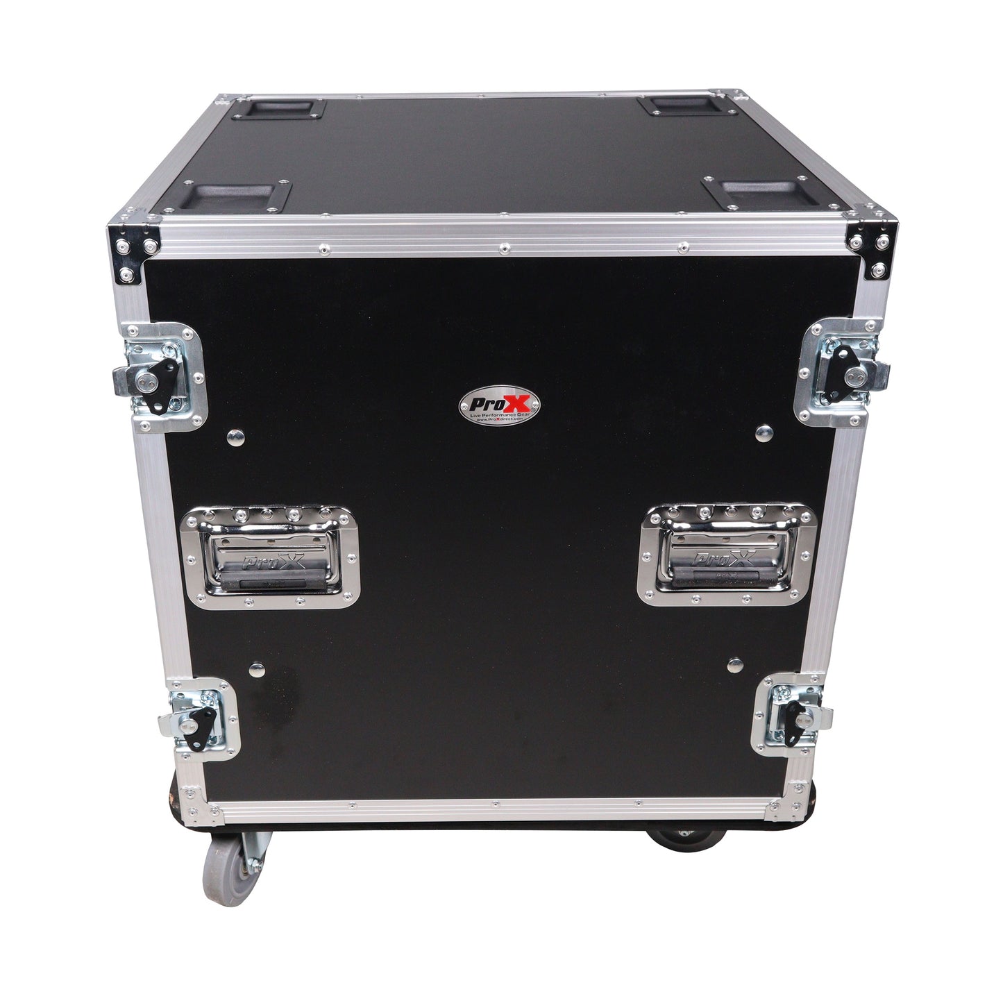 ProX T-10RSP24W 10U Shockproof Amp Rack ATA Flight Case With Casters