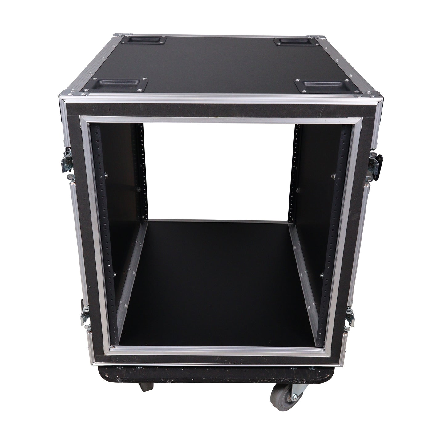 ProX T-10RSP24W 10U Shockproof Amp Rack ATA Flight Case With Casters