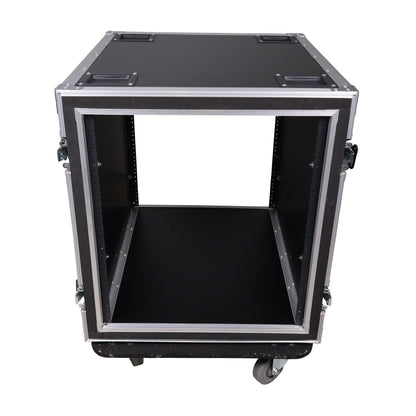 ProX T-12RSP24W 12U Shockproof Amp Rack ATA Flight Case With Casters