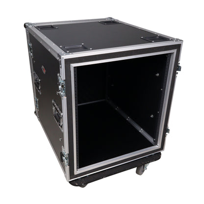 ProX T-12RSP24W 12U Shockproof Amp Rack ATA Flight Case With Casters