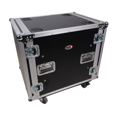 ProX T-12RSP24W 12U Shockproof Amp Rack ATA Flight Case With Casters