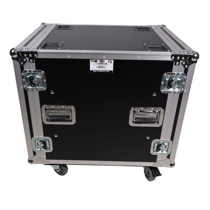 ProX T-12RSP24W 12U Shockproof Amp Rack ATA Flight Case With Casters