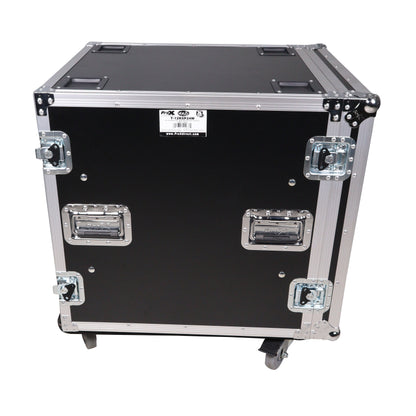 ProX T-12RSP24W 12U Shockproof Amp Rack ATA Flight Case With Casters