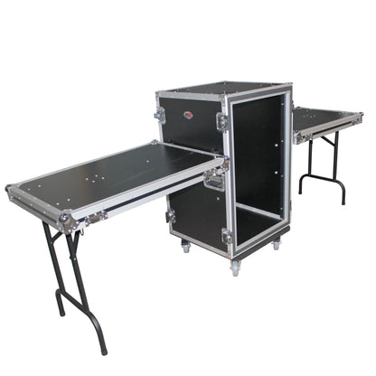 ProX T-14RSPWDST 14U Shockproof Amp Rack ATA Flight Case