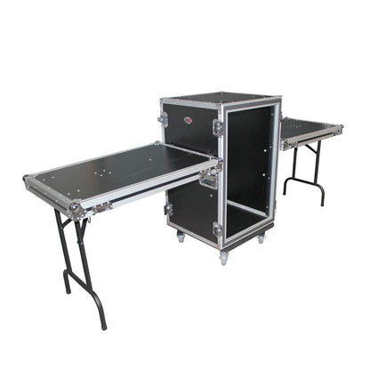 ProX T-18RSPWDST 18U Vertical Shockproof Amp Rack Case With Casters
