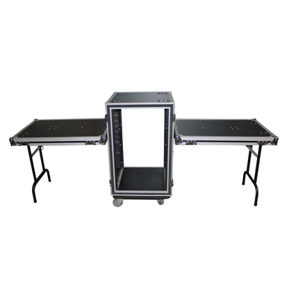 ProX T-18RSPWDST 18U Vertical Shockproof Amp Rack Case With Casters