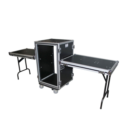 ProX T-18RSPWDST 18U Vertical Shockproof Amp Rack Case With Casters