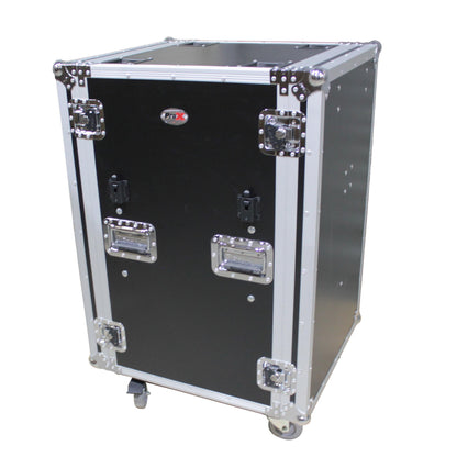 ProX T-18RSPWDST 18U Vertical Shockproof Amp Rack Case With Casters