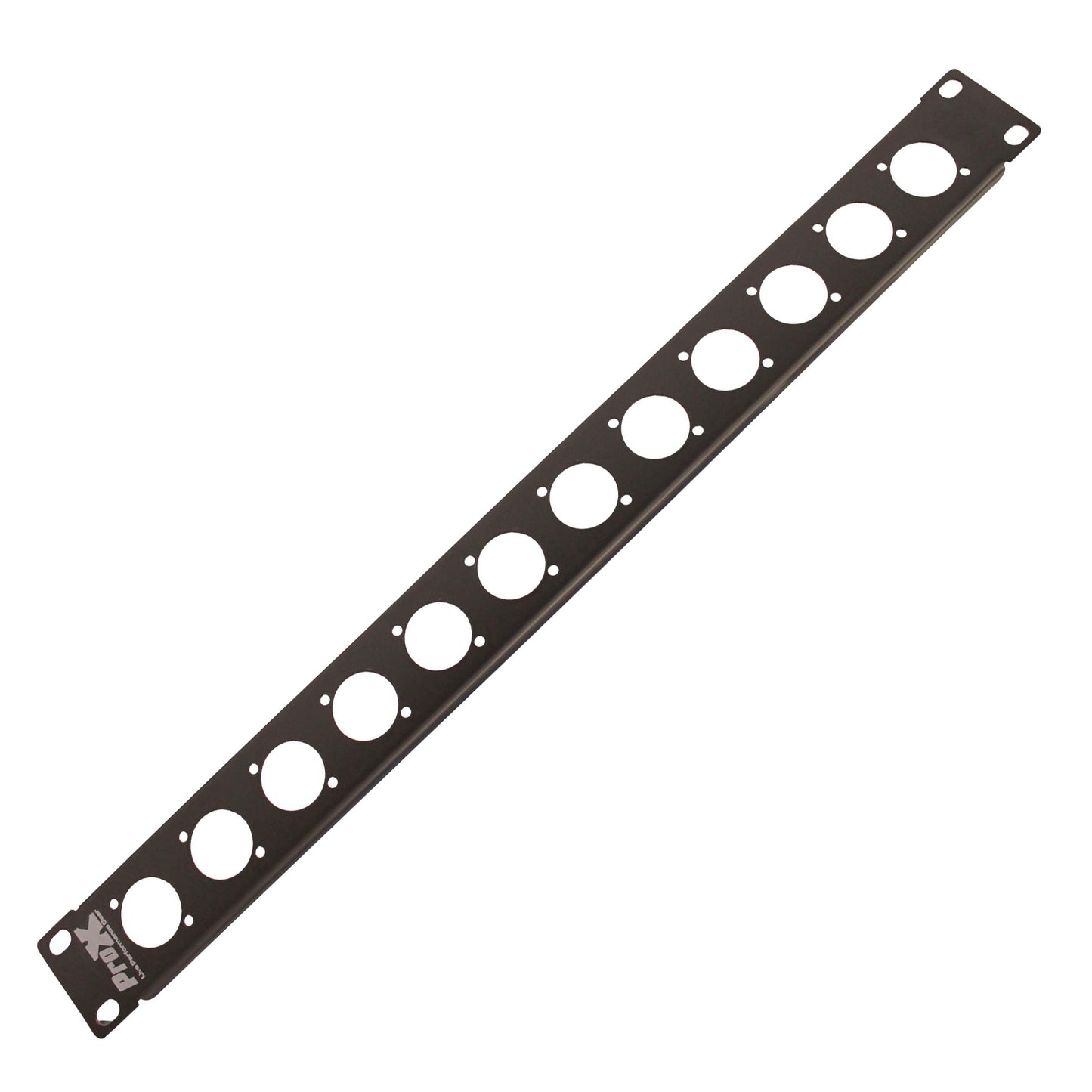 ProX T-1U12XLR 1U Steel Rack Panel Punched for 12 Connectors