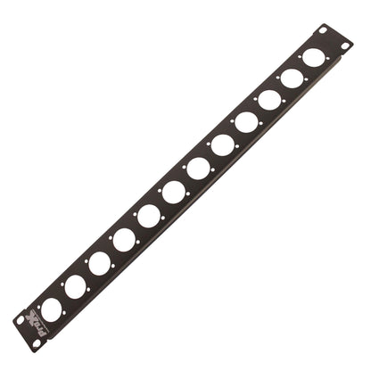 ProX T-1U12XLR 1U Steel Rack Panel Punched for 12 Connectors