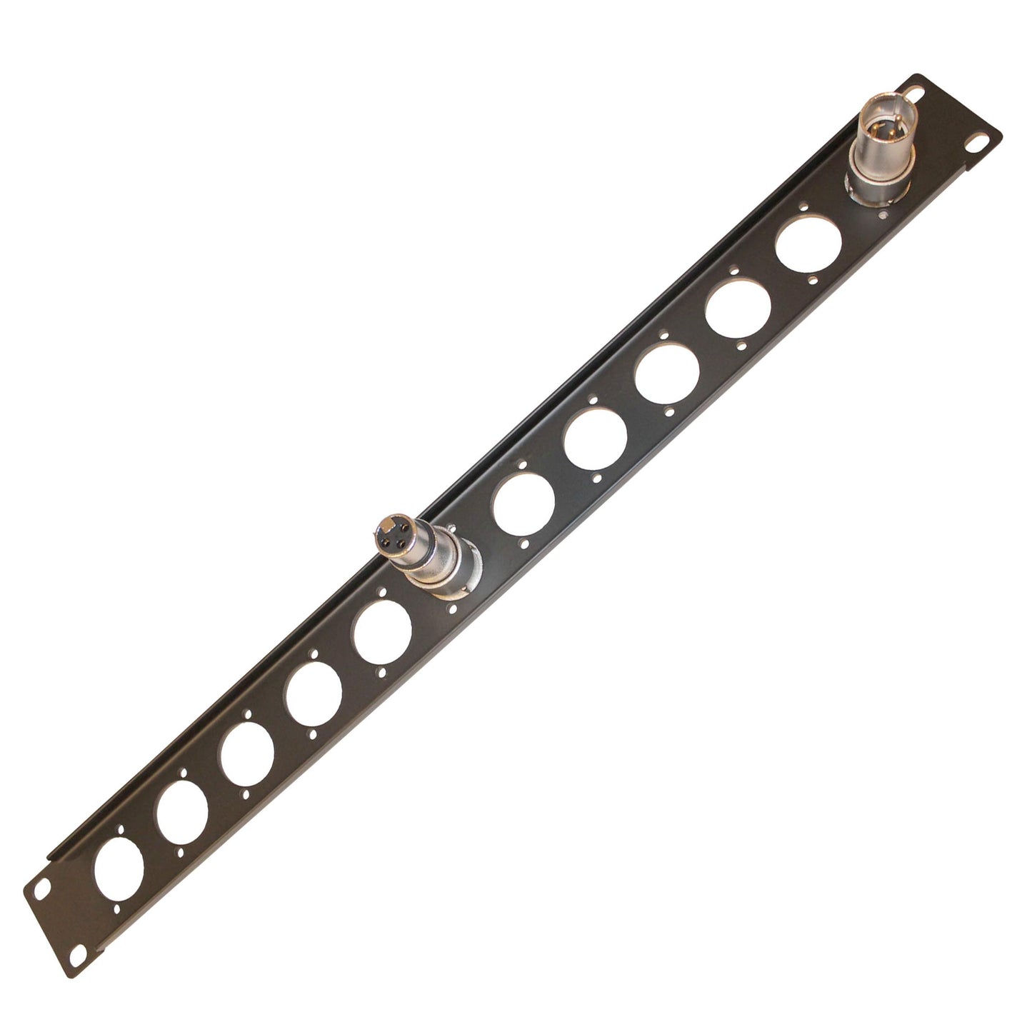ProX T-1U12XLR 1U Steel Rack Panel Punched for 12 Connectors