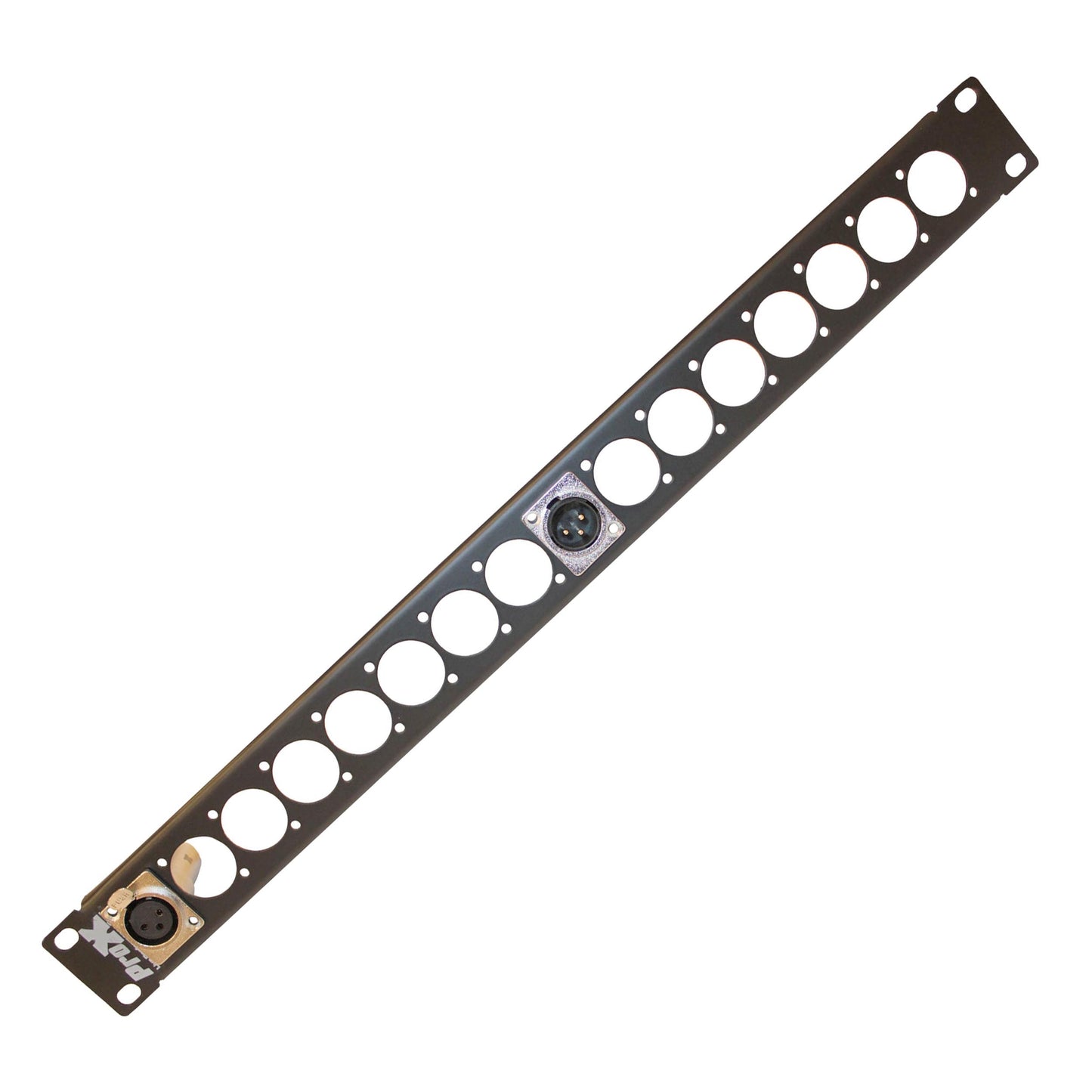ProX T-1U16XLR 1U Rack Panel Punched for 16 Connectors