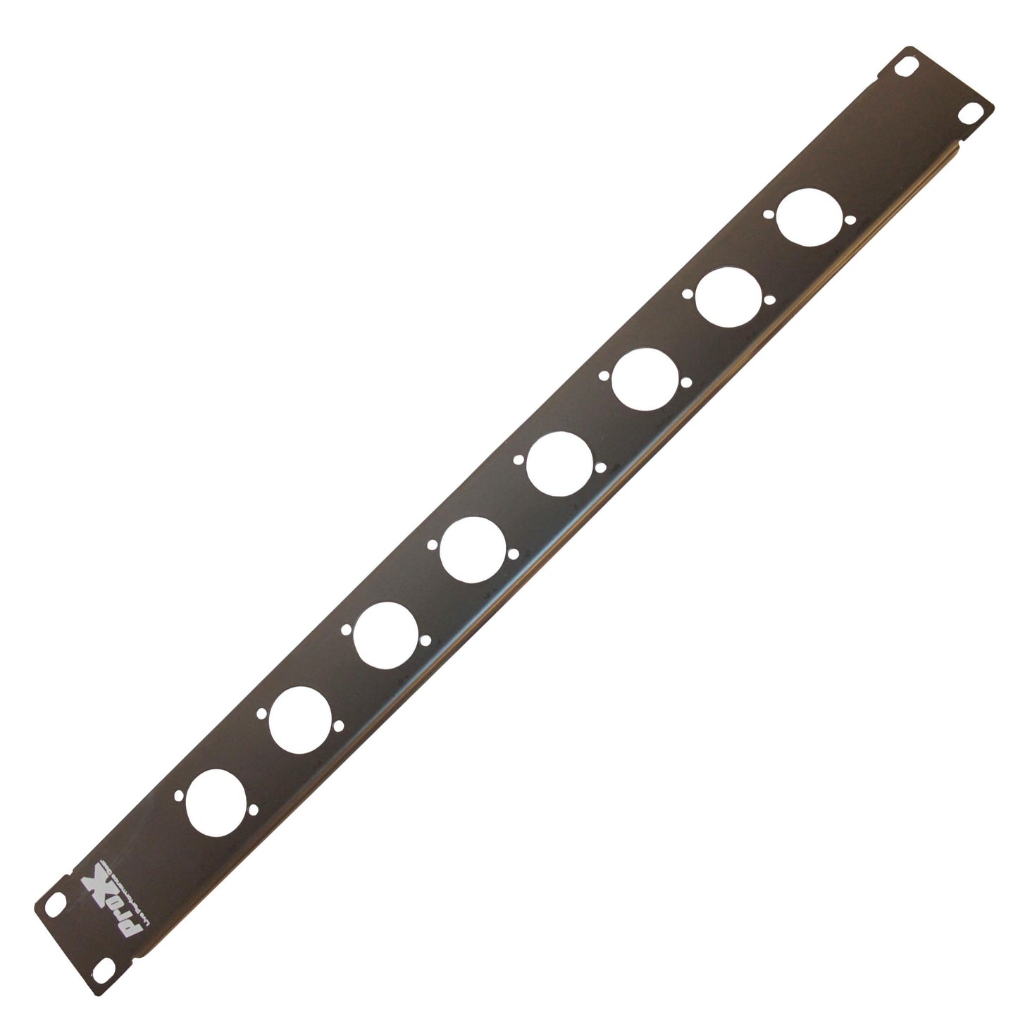 ProX T-1U8XLR 1U Steel Rack Panel Punched for 8 Connections