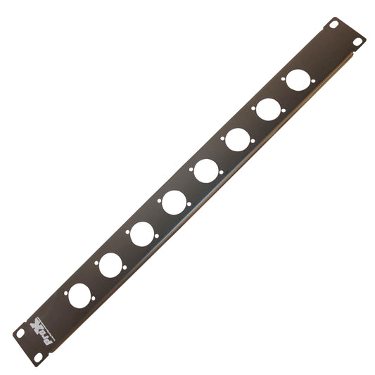 ProX T-1U8XLR 1U Steel Rack Panel Punched for 8 Connections