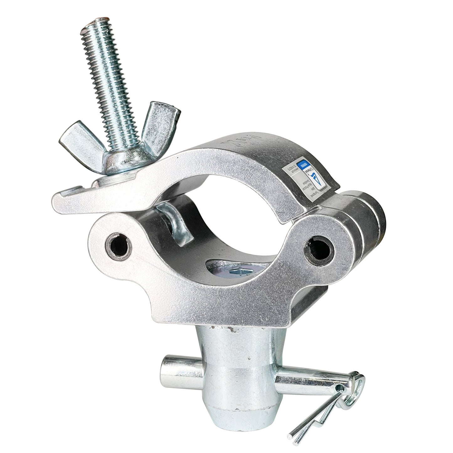 ProX Aluminum Pro Clamp with Half-Conical Connector for 2" Truss | M10 Threaded Bolt | 1102 lbs