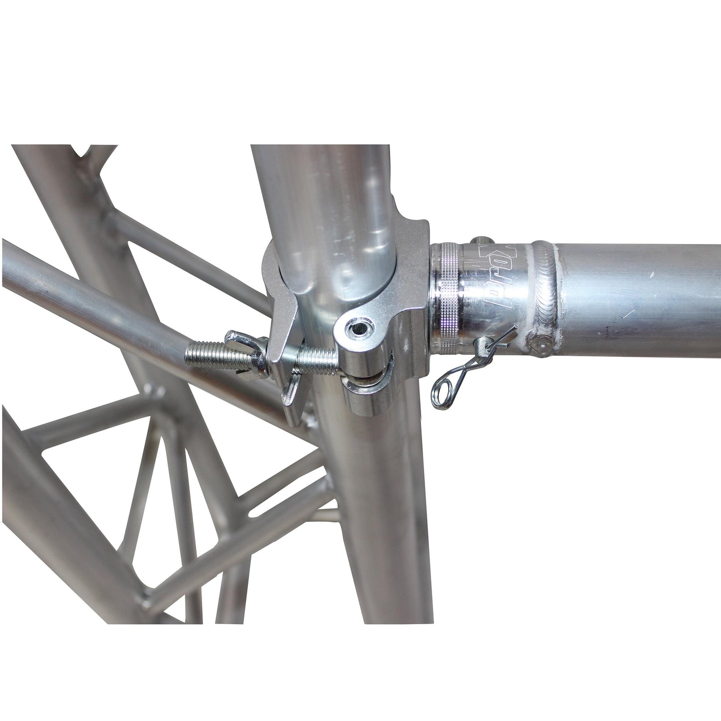 ProX Aluminum Pro Clamp with Half-Conical Connector for 2" Truss | M10 Threaded Bolt | 1102 lbs