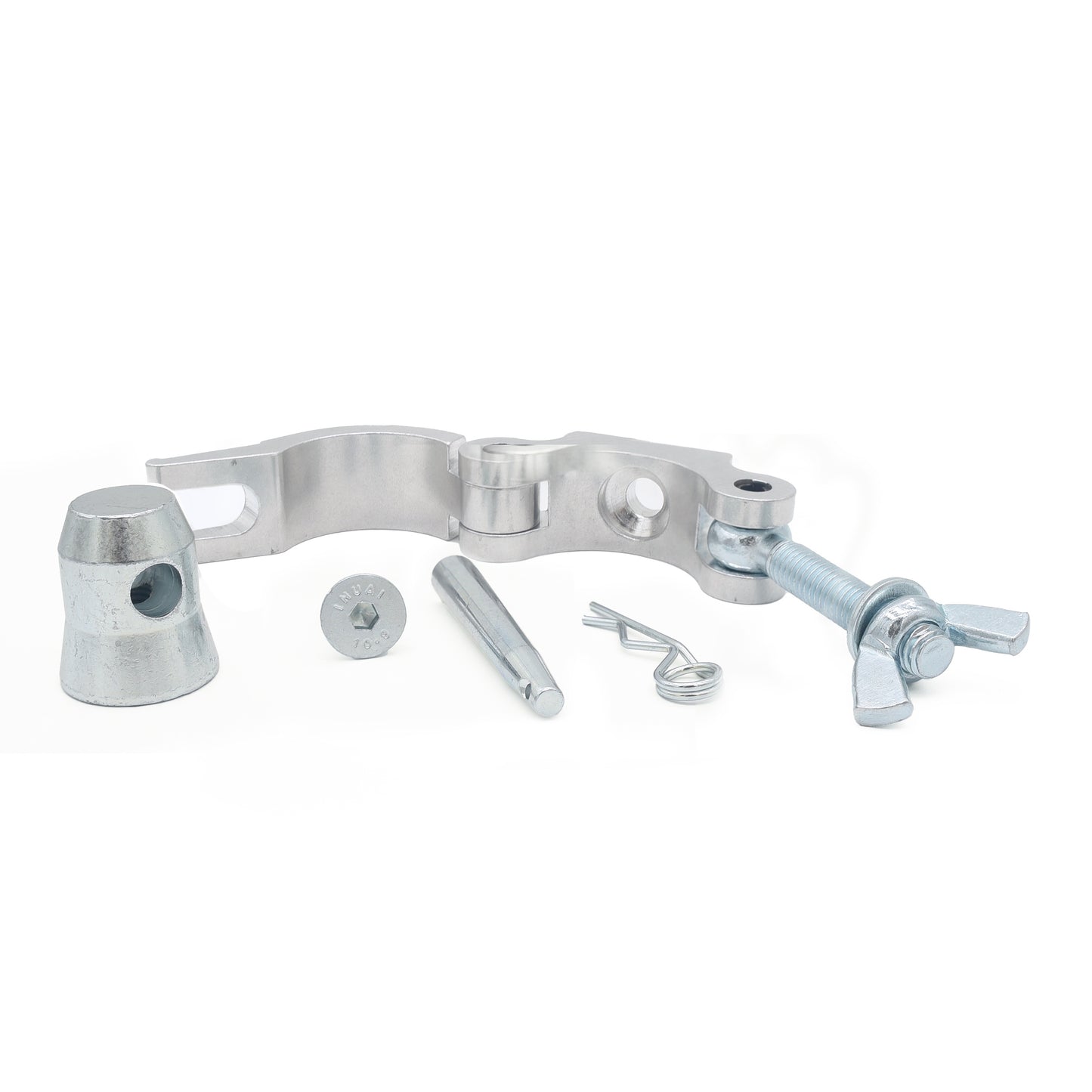 ProX Aluminum Pro Clamp with Half-Conical Connector for 2" Truss | Half Coupler | 660 lbs