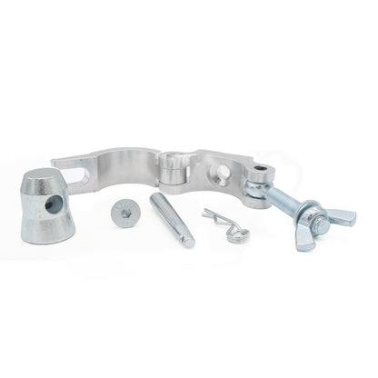 ProX Aluminum Pro Clamp with Half-Conical Connector for 2" Truss | Half Coupler | 660 lbs