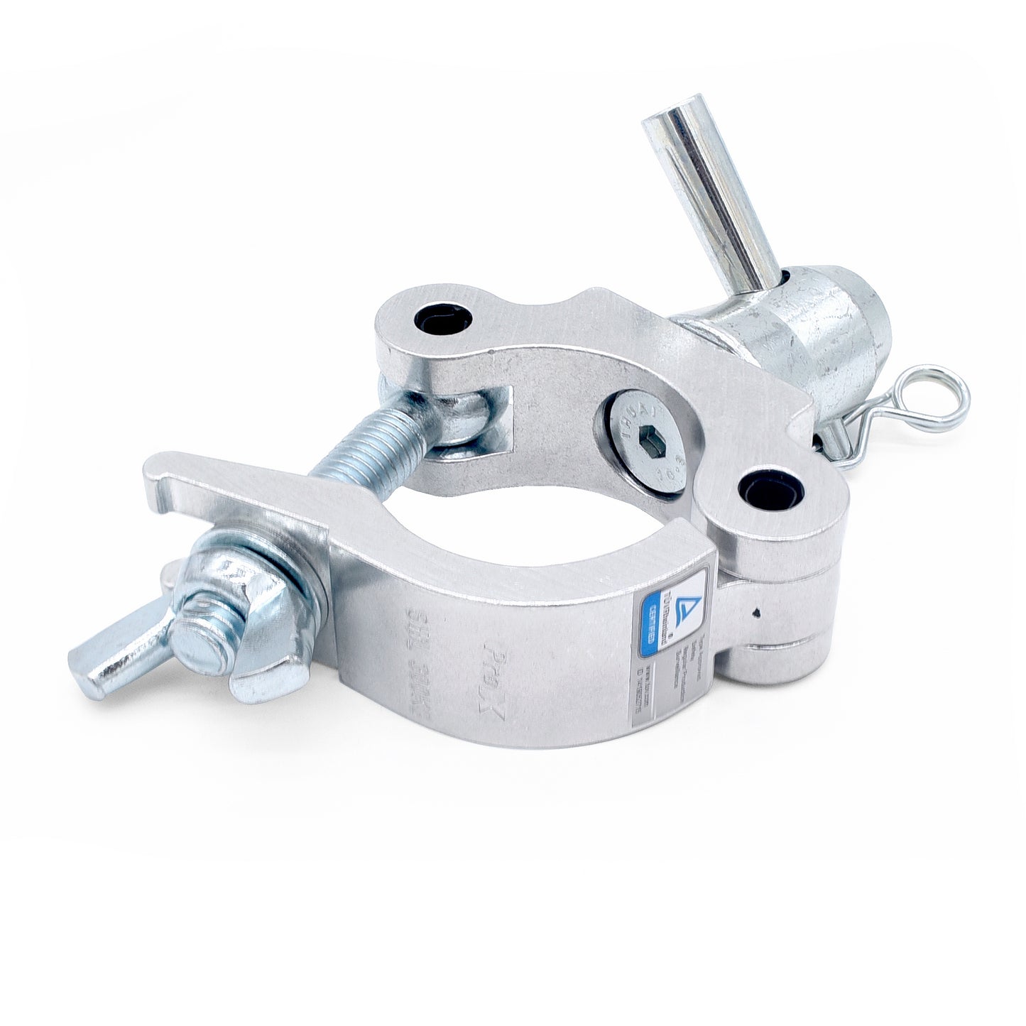 ProX Aluminum Pro Clamp with Half-Conical Connector for 2" Truss | Half Coupler | 660 lbs