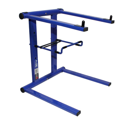 ProX XO DJ Foldable Laptop Stand With Adjustable Shelf & Bag | Blue