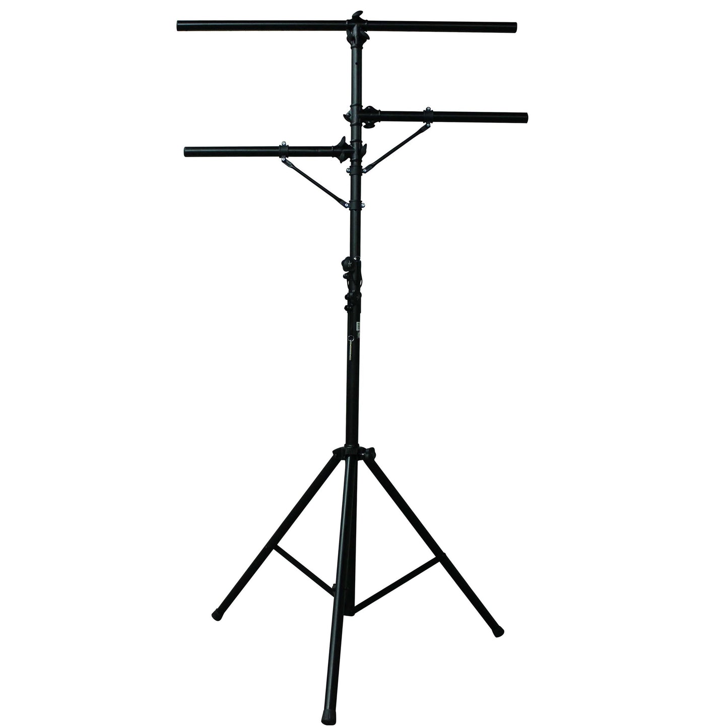 ProX Height Adjustable Lighting Stand Lightweight All-Metal DJ Stand | T-Bar with (2) Side Bars | 12 ft | 100 lbs