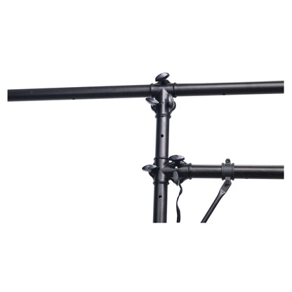 ProX Height Adjustable Lighting Stand Lightweight All-Metal DJ Stand | T-Bar with (2) Side Bars | 12 ft | 100 lbs