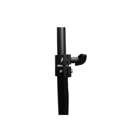ProX Height Adjustable Lighting Stand Lightweight All-Metal DJ Stand | Square T-Bar with 4 Hanging Points | 9 ft | 50 lbs