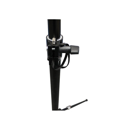 ProX Height Adjustable Lighting Stand Lightweight All-Metal DJ Stand | Square T-Bar with 4 Hanging Points | 9 ft | 50 lbs