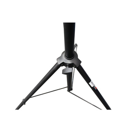 ProX Height Adjustable Lighting Stand Lightweight All-Metal DJ Stand | Square T-Bar with 4 Hanging Points | 9 ft | 50 lbs