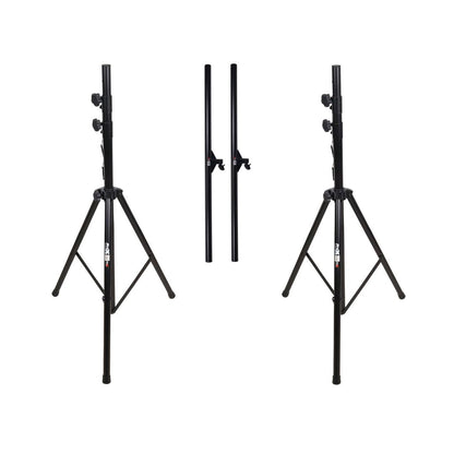 ProX Height Adjustable Lighting Stand System with Truss For DJ and Live Events | I-Beam | Manual | 12 ft
