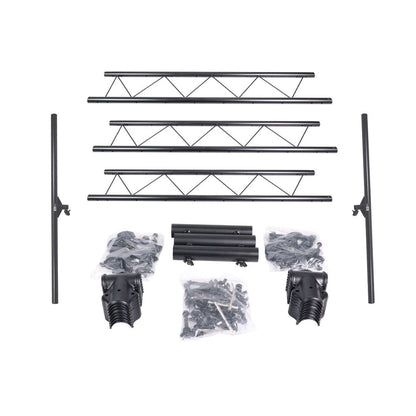 ProX Height Adjustable Lighting Stand System with Truss For DJ and Live Events | I-Beam | Manual | 12 ft