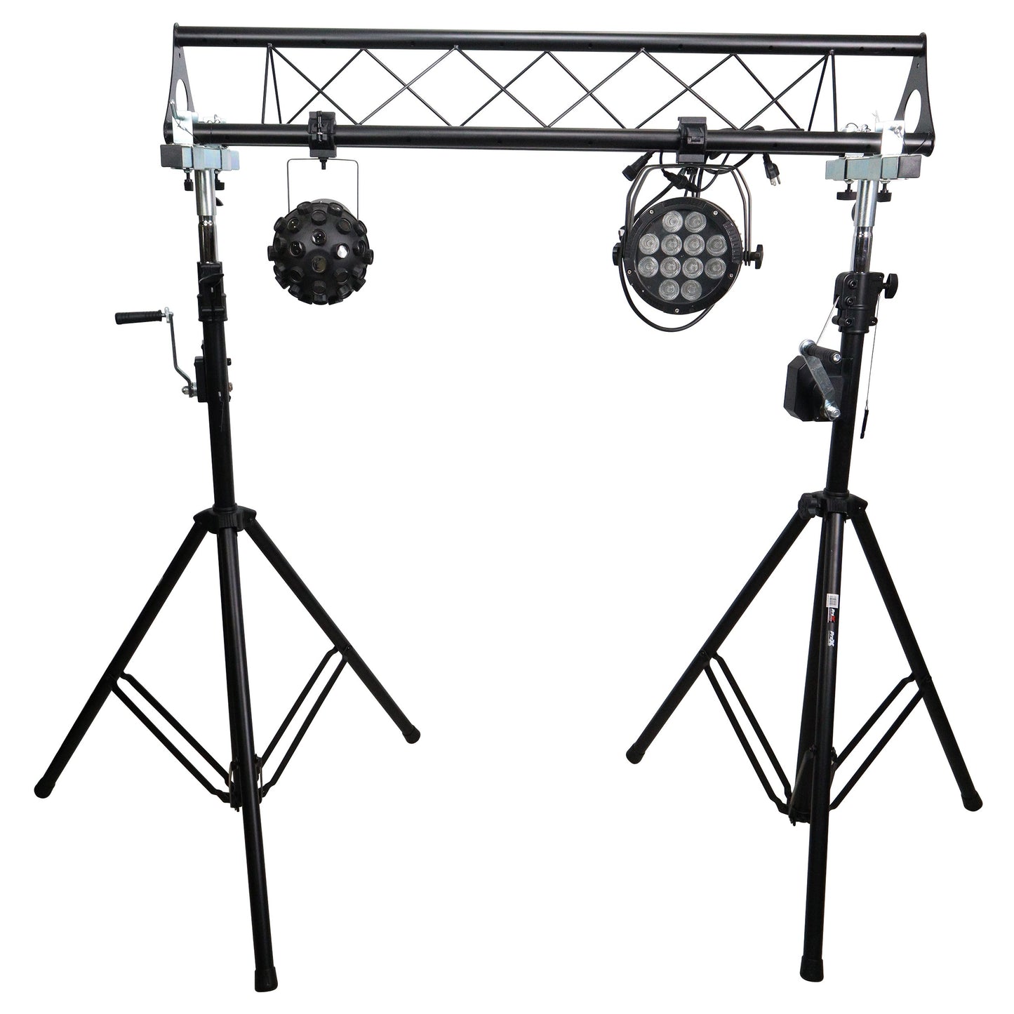 74498_ProX-Height-Adjustable-Lighting-Stand-System-with-Truss-For-DJ-and-Live-Events-_-Triangle-_-Crank-_-10-ft_ALT10sqr