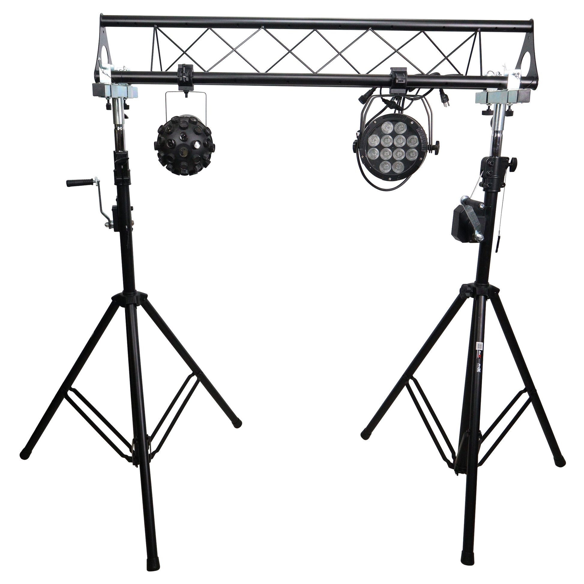 74498_ProX-Height-Adjustable-Lighting-Stand-System-with-Truss-For-DJ-and-Live-Events-_-Triangle-_-Crank-_-10-ft_ALT10sqr