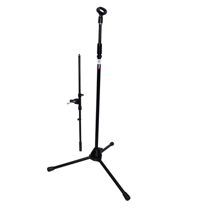 ProX Microphone Stand Compact Stable Mic Support | Tripod | 30 in Boom | 36"-66"