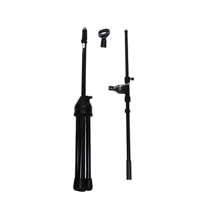 ProX Microphone Stand Compact Stable Mic Support | Tripod | 30 in Boom | 36"-66"