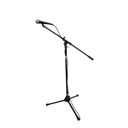 ProX Microphone Stand Compact Stable Mic Support | Tripod | 30 in Boom | 36"-66"
