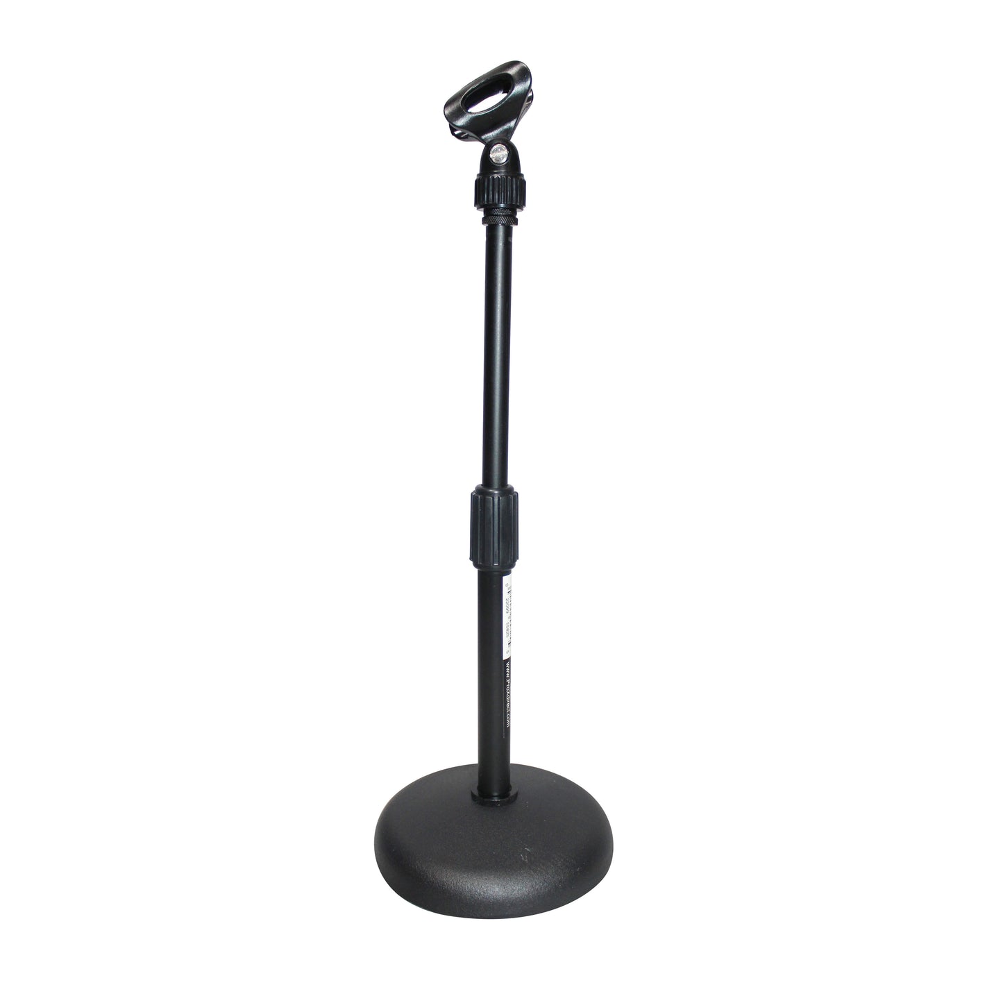 ProX Microphone Stand Compact Stable Mic Support | 6 in Round Desktop | No Boom | 8"-16"