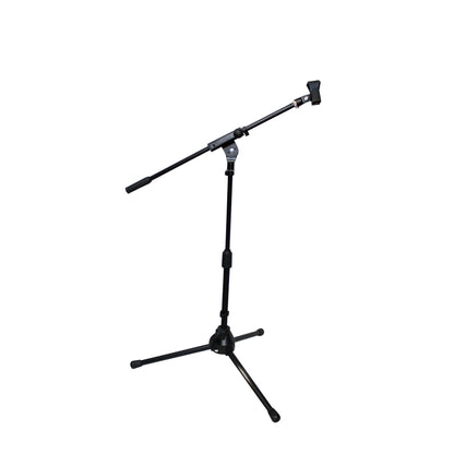 ProX Microphone Stand Compact Stable Mic Support | Tripod | 22 in Boom | 18"-28"