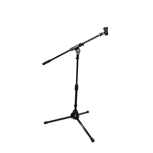ProX Microphone Stand Compact Stable Mic Support | Tripod | 22 in Boom | 18"-28"
