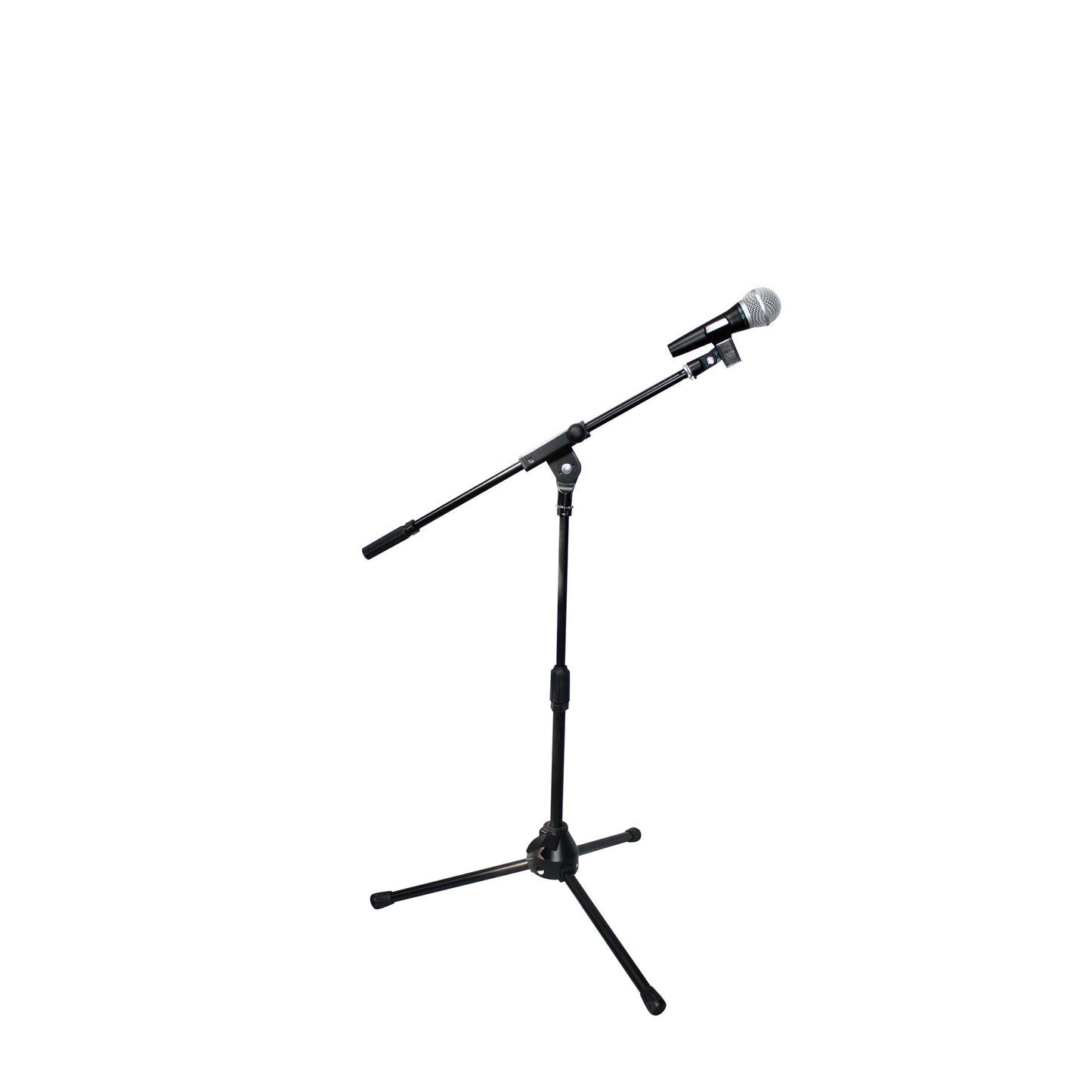 ProX Microphone Stand Compact Stable Mic Support | Tripod | 22 in Boom | 18"-28"