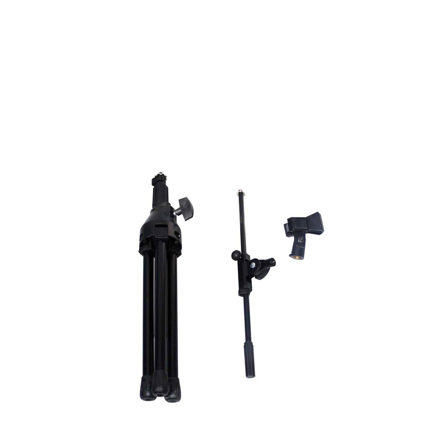ProX Microphone Stand Compact Stable Mic Support | Tripod | 22 in Boom | 18"-28"