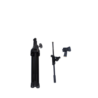 ProX Microphone Stand Compact Stable Mic Support | Tripod | 22 in Boom | 18"-28"