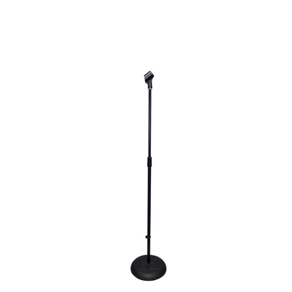 ProX Microphone Stand Compact Stable Mic Support | Round Weighted | 32 in Boom | 36"-56"