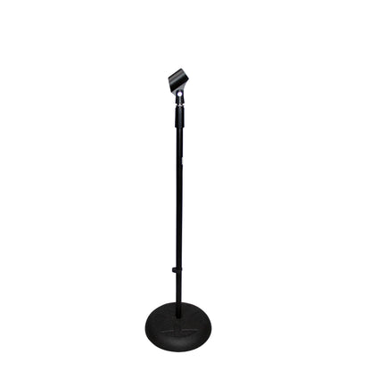 ProX Microphone Stand Compact Stable Mic Support | Round Weighted | 32 in Boom | 36"-56"