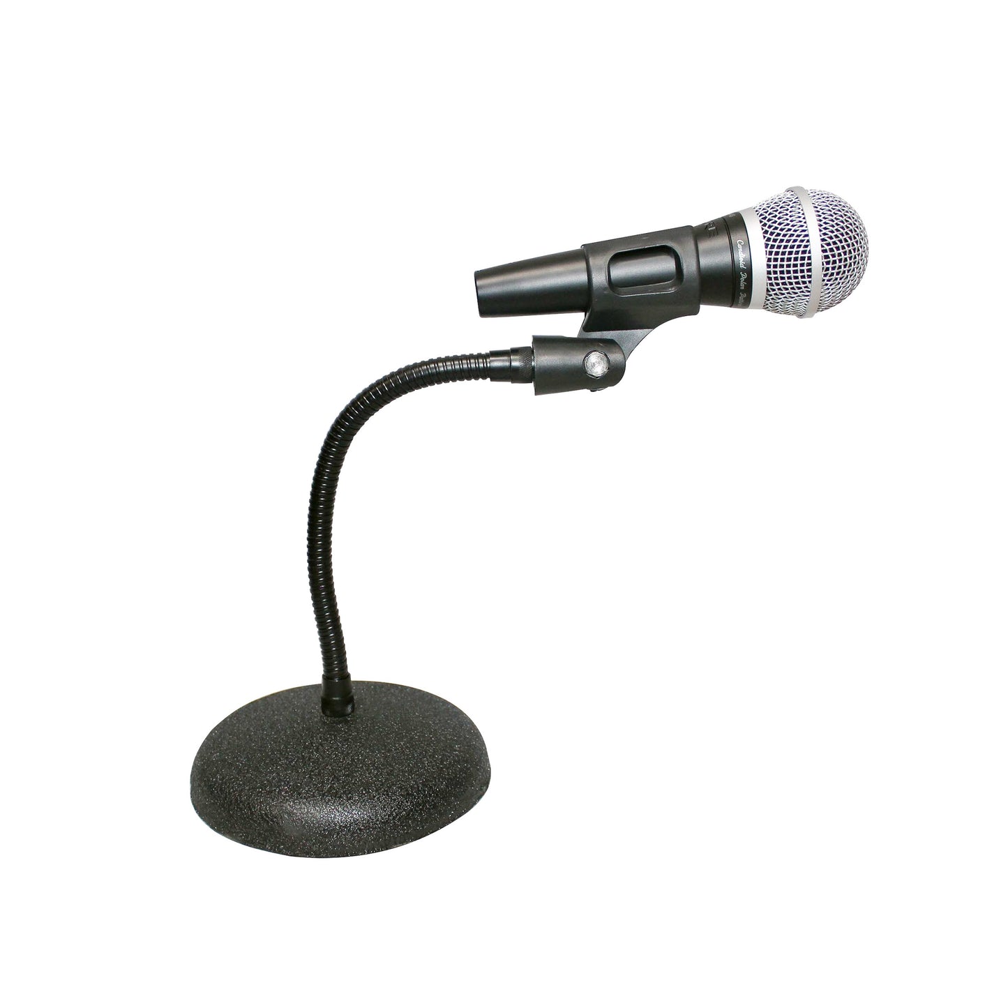 ProX Microphone Stand Compact Stable Mic Support | 6 in Round Desktop | 12 in Gooseneck | 12" Fixed