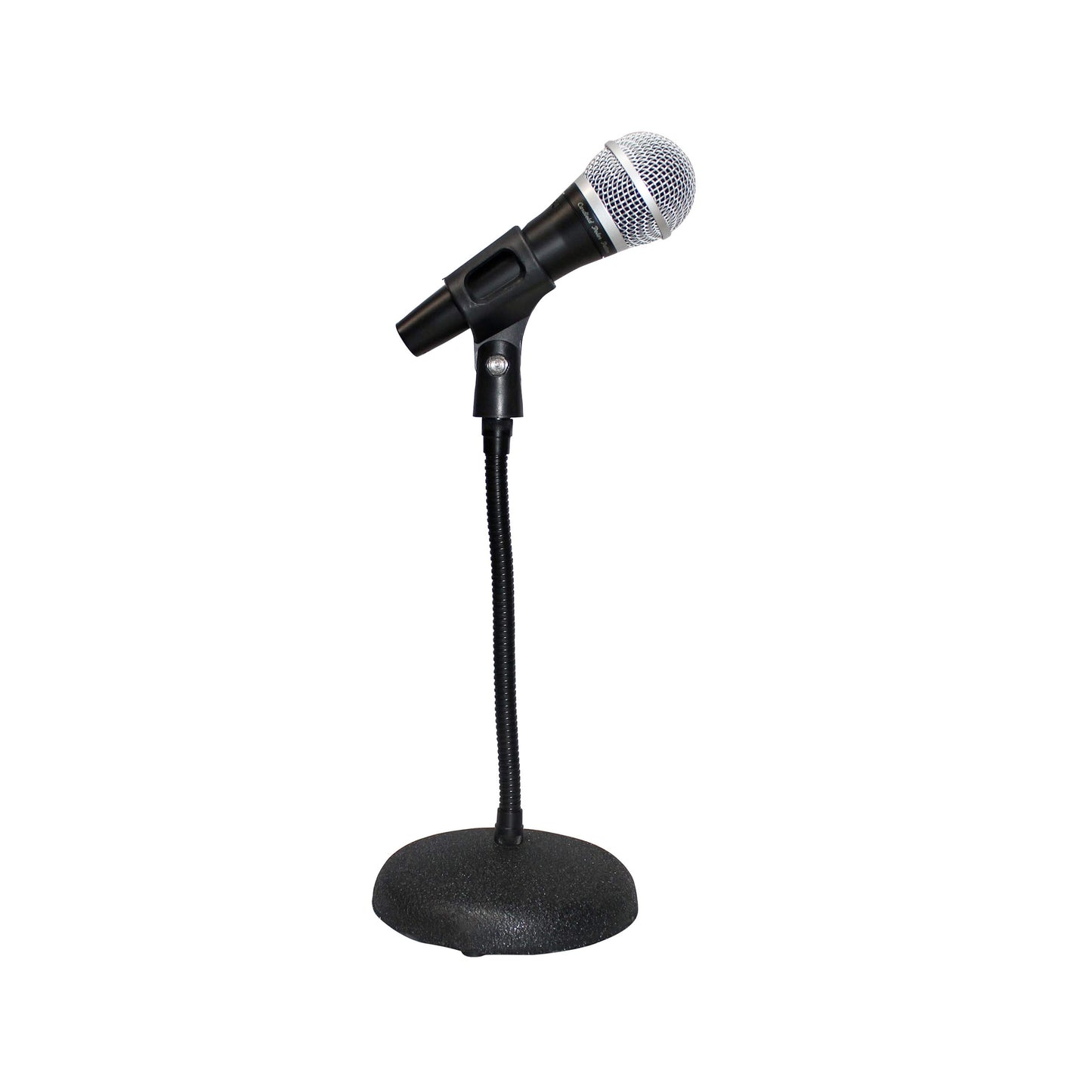 ProX Microphone Stand Compact Stable Mic Support | 6 in Round Desktop | 12 in Gooseneck | 12" Fixed